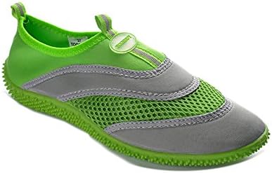 Tosbuy Girls's Slip on Water Shoes Beach Aqua Green Size 25