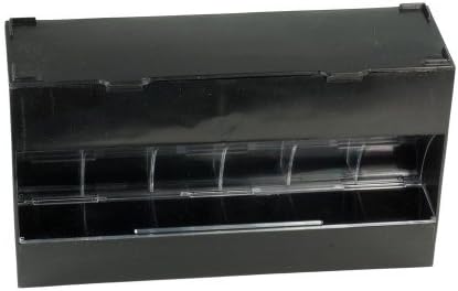 VitaVault Pill and Vitamin Organizer and Dispenser for Daily Management of Pills and Supplements - 6 Compartment (Black)