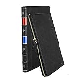 Mosiso MacBook Pro 13 Retina Sleeve Case, Vintage Premium PU Leather Laptop Zipped Book Cover only for MacBook Pro 13 inch with Retina display A1502 / A1425, Black