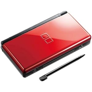 Nintendo DS Lite Crimson/Black Plus Two Bonus Games and Three Additional Stylus