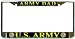 US Army Dad Chrome Metal License Plate Frame Holder