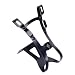 Origin 8 - Double Strap  Urban/Road Toe Clips, Large, Powder Coated Black, Pair.