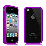Bumper Case Cover for Apple iPhone 4 4G Purple Free Shipping D84