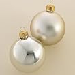 Pack of 32 Shatterproof Matte/Shiny Champagne Christmas Ball Ornaments 3.25"
