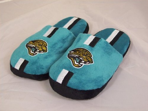 Jacksonville Jaguars NFL Team Stripe Slide Slippers
