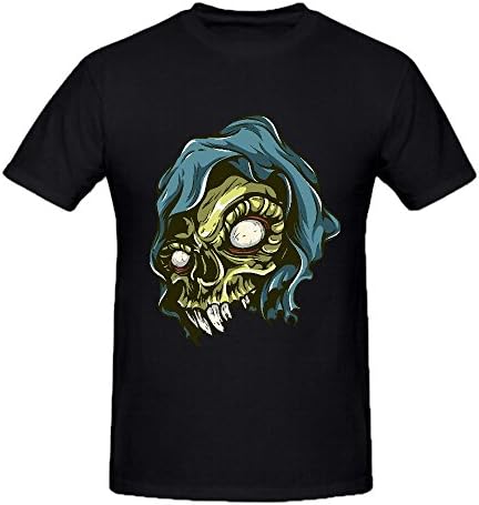 SYFashion Skull Men'S Crew T-Shirts Black L