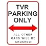TVR Parking Only Mini Metal Wall Sign