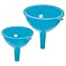 from Kitchen Craft Kitchen Craft Colourworks Silicone Funnels, Blue, Set of 2 Model CWFUNSETBLU