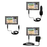Deluxe Kit for the Mio Technology DigiWalker C520 includes a USB cable with Car and Wall Charger - Gomadic Brand w/ TipExchange Technology