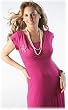 BissfulBabes Double V-neck Applique Nursing Dress -- S-XL.