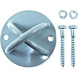Suspension Strap Trainer Mount Anchor Bracket Hook - Wall & Ceiling - For Trainer Straps, Crossfit Olympic Gymnastic Rings, Aerial Yoga Swings & Hammocks, Resistance Strength Bands, Battle Ropes