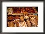 Bread and Pastries in Shop, Vienna, Austria Framed Photographic Poster Print by Diana Mayfield, 21x17