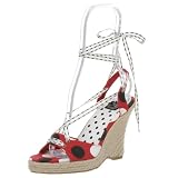 Not Rated Women's Review Wedge Sandal,Red,10 M