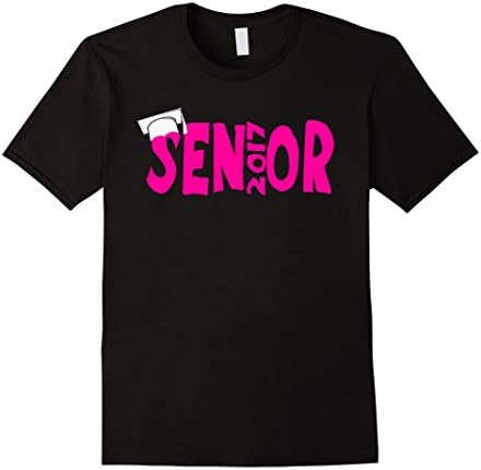 Men's Senior 2017 Graduate Graduation Tshirt Gift Idea Boys Girls Small Black