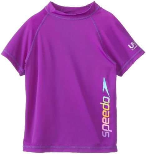 Speedo Big Girls'  UPF 50+ Rashguard Swim Tee
