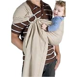 Ellaroo Organic Stone Lightly Padded Ring Sling Baby Wrap Child Carrier - Size S
