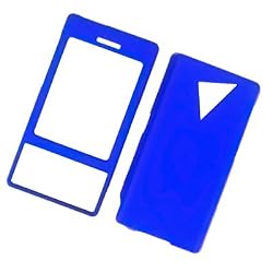 HTC Touch Diamond CDMA XV6950 Verizon Snap-on Protector Hard Case Rubberized Cover Blue