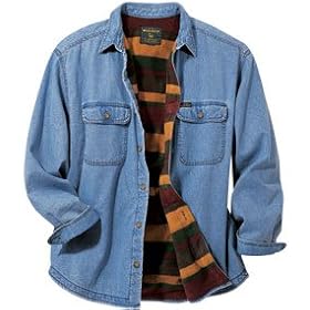 Woolrich Ladies Fleece Lined Denim Shirt by Woolrich