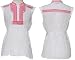 SELE Crinkle Cotton Embroidered Blouse