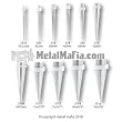 STRAIGHT STEEL TAPERS ST0 -0G(8MM)
