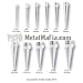 STRAIGHT STEEL TAPERS ST6 -6G(4MM)