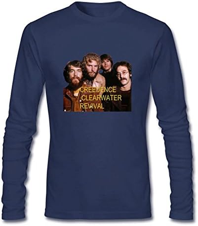 RZF Men's Creedence Clearwater Revival Band Long Sleeve T-shirt Size XXXL Royal Blue