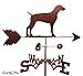 Hand Made WEIMARANER DOG FLAT POST Mount Weathervane ~NEW~