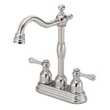 Danze D153057PNV Opulence Two Handle Bar Faucet, Polished Nickel
