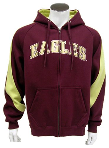 Buy Boston College Eagles Mens Varsity Full Zip Fleece Hoodie by Colosseum Athletics