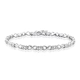 10K White Gold 1/4 (.25) ct JK Diamond Tennis Bracelet