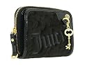 AUTHENTIC JUICY COUTURE VELOUR CHARMING FRENCH PURSE WALLET (Black)