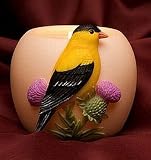 Goldfinch on Thistles Votive Orchid Design