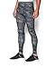Under Armour Men's HeatGear Armour Printed Compression Leggings, Black (004)/Steel, Large