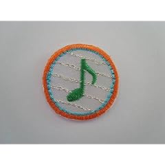 Note Noten Musik AUFN�HER APPLIKATION B�GELBILD PATCH