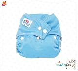 41OrXcPhJ%2BL. SL160  Ema Jane   (0 to 30 Lbs, Blue (Sky)) Cozy Wrap Snap Cloth Diapers with Insert