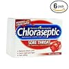 Choloraseptic Sore Throat 18 lozenges/Cherry,Soothing  (Pack of 6)