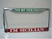 Sicilian License Plate Frames