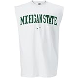 Nike Michigan State Spartans White Classic Sleeveless T-shirt