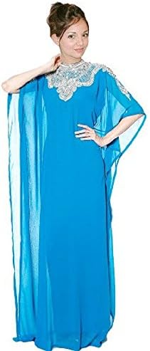 EthnicDresses Womem's Alabia Jalabia Dubai Fancy Kaftan Farasha Wedding Gown