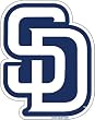 San Diego Padres 12" Vinyl Magnet Set Of 2 - Magnet Sd Padres