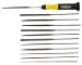 General Tools 707475 12-Piece Swiss Pattern Needle File Set