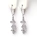 14KWG Diamond Flower Earrings