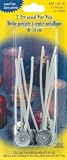 41OrcQOQYGL. SL160  Pre Waxed 3 Wire Wick w/Clips 12 Pack: 15mm