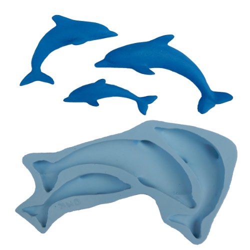Silicone Molds Dolphin Cake Decorating Fondant Gompaste Supply Dolphin M4859 By Ok Molds