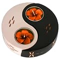 Yin Yang Candle Holder - Black/ White