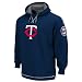 MLB Minnesota Twins The Liberation Hooded Fleece Pullover, Athletic Navy/Granite/White, Large