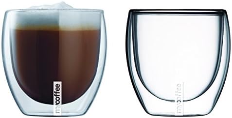 allmycoffee Double Wall Glasses Set of 2 (3.4 Fl. Oz / 100ml)