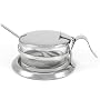 Stainless Steel Salt Cellar with Spoon
