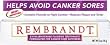 Rembrandt Whitening Canker Sore Toothpaste with Fluoride, Mint 3 oz (85 g)