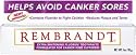 Rembrandt Whitening Toothpaste for Canker Sore Sufferers